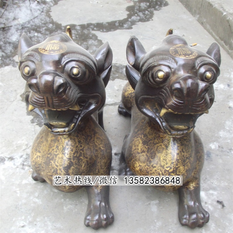 现货铜雕貔貅雕塑销售价格,曲阳貔貅铜雕雕塑生产厂家,支持定制动物铜雕雕塑